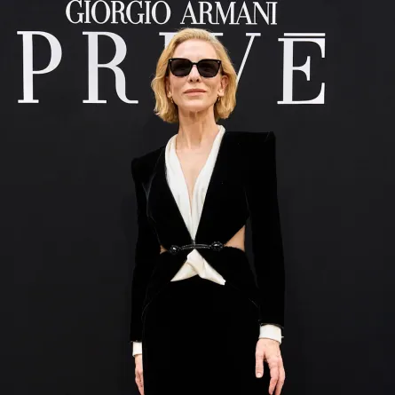 كيت بلانشيت Cate Blanchett في عرض جورجيو أرماني بريفيه Giorgio Armani Privé- الصورة من Launchmetrics/Spotlight ©
