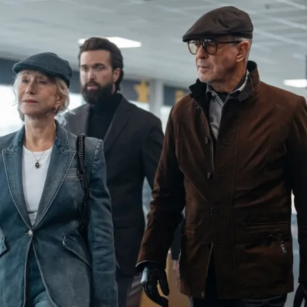 Helen Mirren as Maeve Harrigan and Pierce Brosnan as Conrad Harrigan in season 2 of ‘MobLand.’- Luke Varley/Paramount+