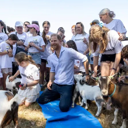 الأمير هاري في قلعة ماكسستوك بالقرب من برمنغهام، وسط إنجلترا (Prince Harry at Maxstoke Castle near Birmingham, central England). مصدر الصورة: Heathcliff O'MALLEY / POOL / AFP