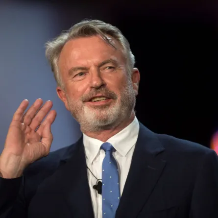 سام نيل Sam Neill في مهرجان سان سيباستيان السينمائي. مصدر الصورة: ANDER GILLENEA / AFP