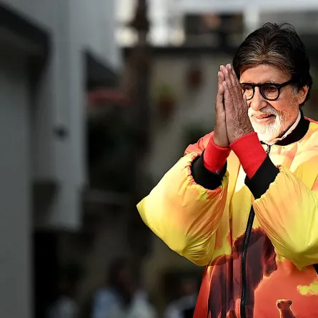 أميتاب باتشان في مومباي (Amitabh Bachchan in Mumbai). مصدر الصورة: Sujit JAISWAL / AF