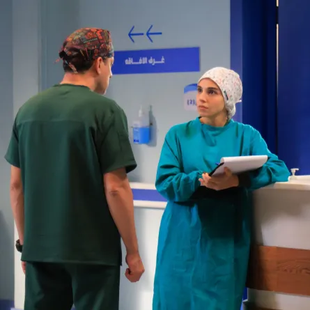 سلمى أبو ضيف ودياب من مسلسل بنج كلي - الصورة من الشركة المنتجة
