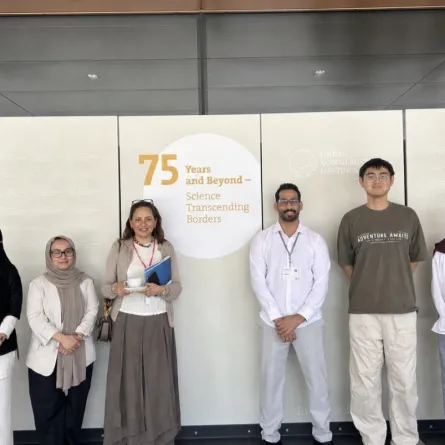 جانب من مشاركة "موهبة" في اجتماع الحائزين على جائزة نوبل- الصورة من حساب موهبة على إكس 