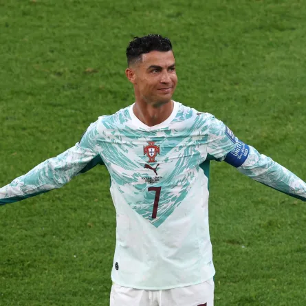 كريستيانو رونالدو في تورنتو أونتاريو (Cristiano Ronaldo in Toronto, Ontario). مصدر الصورة: Mattia Ozbot/Getty Images/AFP