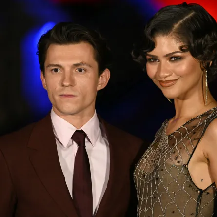 زندايا Zendaya وتوم هولاند Tom Holland - Photo by Andreas SOLARO / AFP