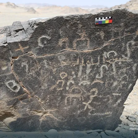 اكتشاف 100 موقع أثري بالدوادمي ضمن مشروع "عالية نجد" - (مصدر الصورة: الحساب الرسمي لهيئة التراث على منصة إكس)
