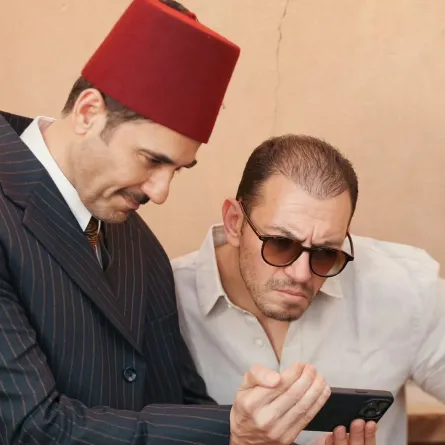  كواليس فيلم فرقة الموت- الصورة من حساب صلاح الجيهيني على إنستغرام