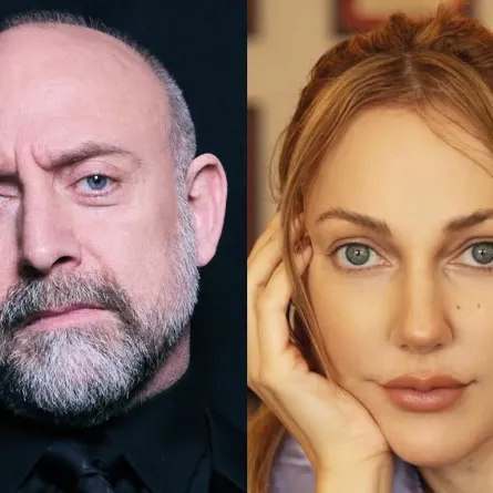 مريم أوزرلي وخالد أرغنش. الصورة من حساب شركة Sky Films على إنستغرام
