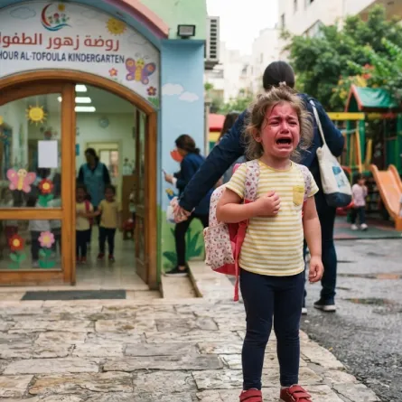 صورة لطفلة تبكي
