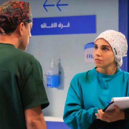 سلمى أبو ضيف ودياب من مسلسل بنج كلي  - الصورة من الشركة المنتجة