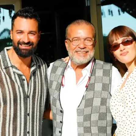 أحمد حاتم وجميلة عوض وشريف منير من فيلم ريد فلاج- الصورة من الشركة المنتجة
