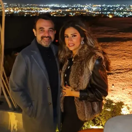 آيات أباظة وعمرو محمود ياسين- الصورة من حسابها على إنستغرام