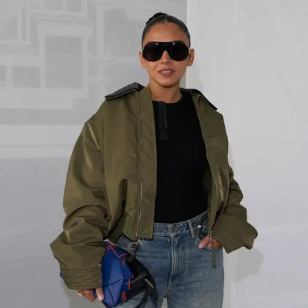 سلمى أبو ضيف عرض أزياء لويفي Loewe ربيع وصيف 2027 -  الصورة من Launchmetrics/Spotlight ©