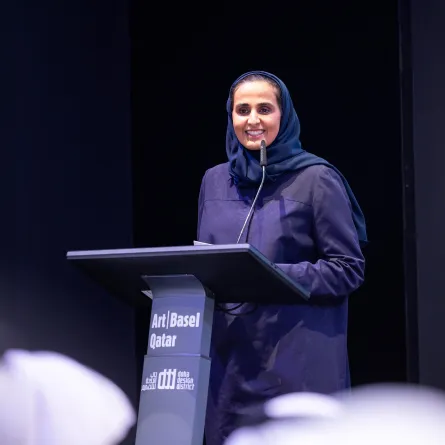 الشيخة المياسة بنت حمد آل ثاني، رئيس مجلس أمناء متاحف قطر- مصدر الصورة: حساب وكالة الأنباء القطرية على منصة إكس