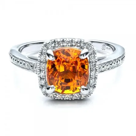 دبل زفاف مزينة باللون البرتقالي