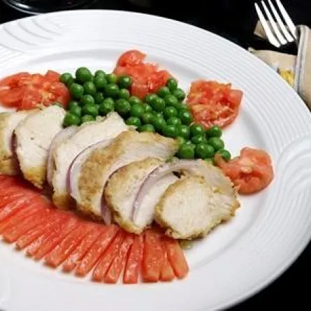 الدجاج المشوي مع الخضر "سوتيه"