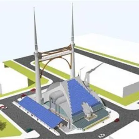 مسجد صديق للبيئة في تركيا