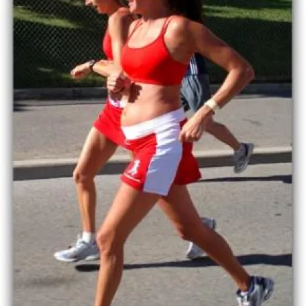 حامل بشهرها الثالث تفوز بسباق الماراثون