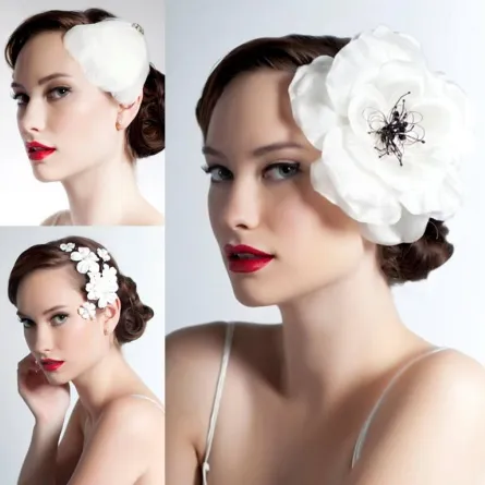 اكسسوارات تسريحة زفافك حسب لون شعرك!