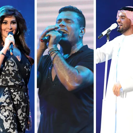 "يا سلام" جمع عمرو دياب واليسا وحسين الجسمي في أبو ظبي