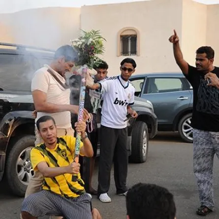 جازان تستقبل رهام الحكمي بألعاب نارية