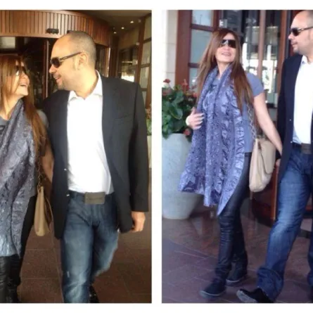 الصورة الأولى لكارول سماحة وعريسها بعد عودتهما من قبرص