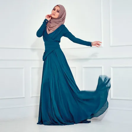 فساتين سهرة آخر موضة للمحجبات