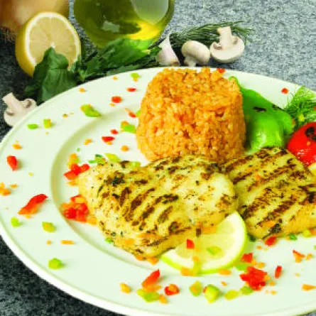 السمك المشوي بطريقة مبتكرة