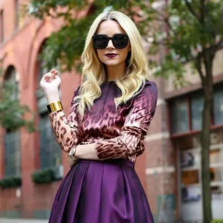 ارتدي اللون البنفسجي بأسلوب الـ Street Style