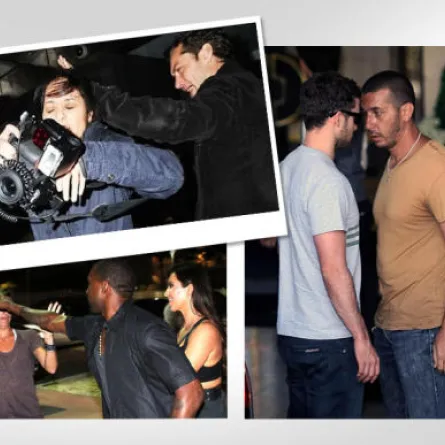 عندما يفقد الفنان أعصابه...ضرب وركل وشتائم