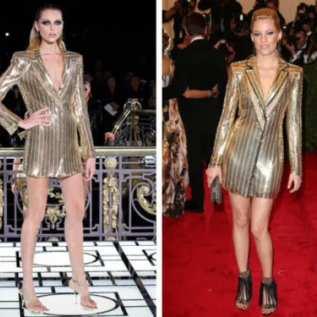 Elizabeth Hank تتألق مع "versace"