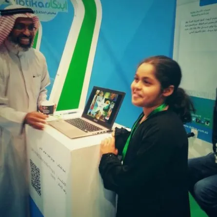 جودي أصغر مبتكرة سعوديَّة تبهر زوار معرض ابتكار