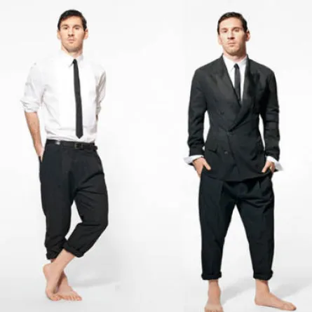 اللاعب ميسي يتحول إلى عارض أزياء ...