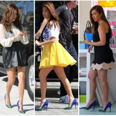 كورتني كردشيان تحبّ ارتداء حذائها الأزرق