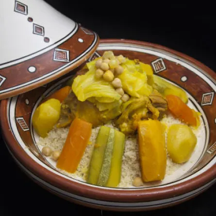 طريقة تحضير الكسكس بالخضر واللحم