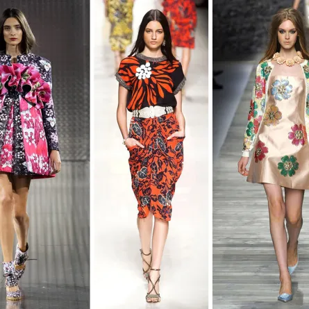 حين يحول المصمّمون الثياب إلى حدائق ورد