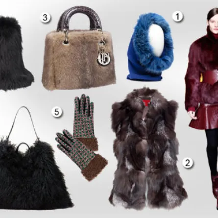 أكسسورات مطعَمة بالفرو الفاخر