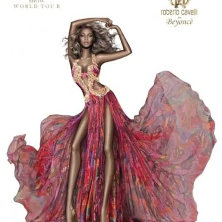 Beyonce عارضة نحيلة بشكل مخيف مع Roberto Cavalli