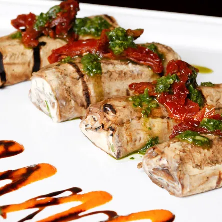 الباذنجان المشوي مع "الريكوتا"