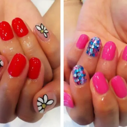 أظافرك بتصاميم رومنسية