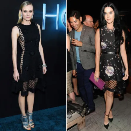 كاتي بيري تتألق بنفس فستان دايان كروغر.. من الأجمل؟