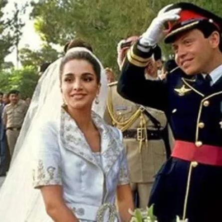 تزوج الملك عبدالله الثاني  10 حزيران/يونيو