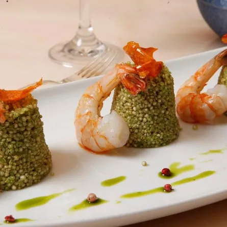 طريقة عمل سلطة الكينوا والقريدس