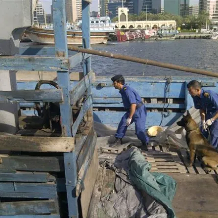 حقيبة تدريبية لموجهي الكلاب الجمركية في دبي