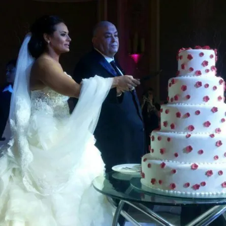 حراسة مشددة في حفل زفاف عماد أديب ومروة حسين