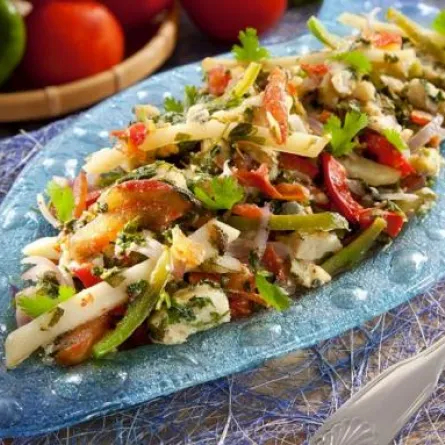 لغداء شهي:شاورما السمك بالخضر