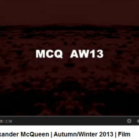 McQ  تقدّم مجموعة خريف 2013 بالفيديو