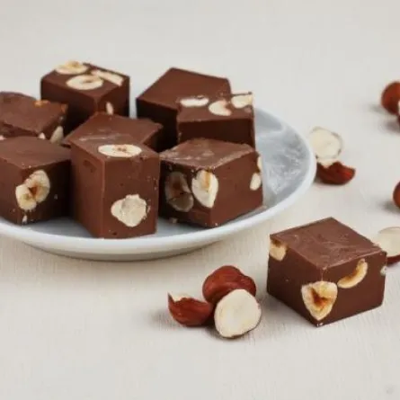 "نوغا" بالشوكولاتة مع البندق واللوز