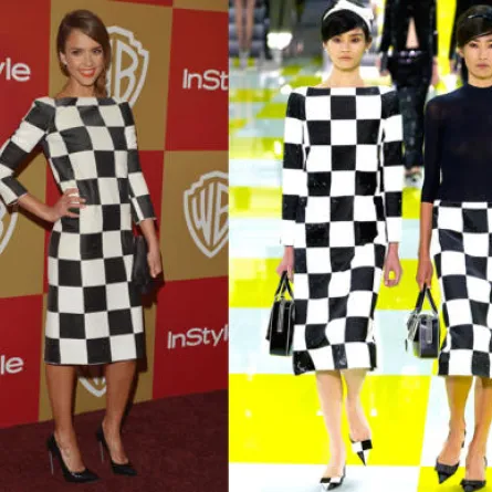 جيسيكا ألبا راقية مع لويس فويتون