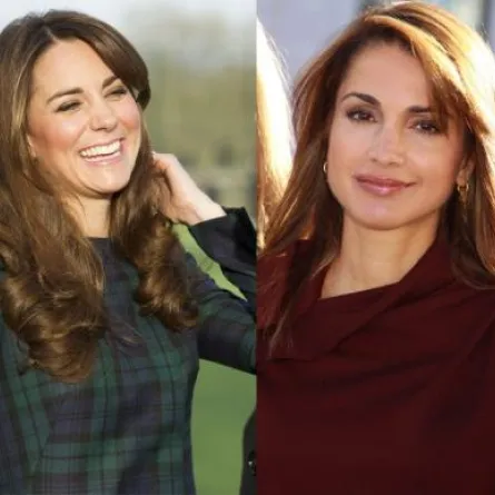 كيت ميدلتون شبيهة الملكة رانيا في الذوق الأنيق